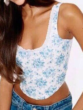 With Jéan Cindy Corset top in Toile Papillon